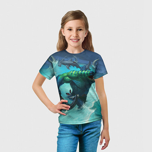 Детская футболка Tidehunter: Water Rage / 3D-принт – фото 5