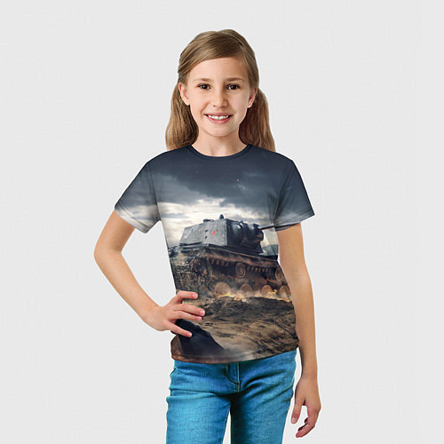 Детская футболка Танк / 3D-принт – фото 5