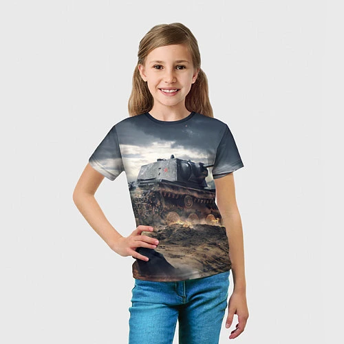 Детская футболка Танк / 3D-принт – фото 5