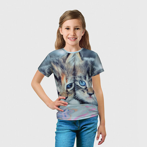 Детская футболка Котята / 3D-принт – фото 5