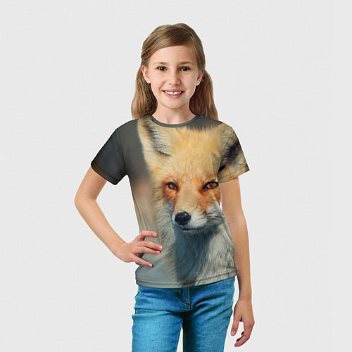 Детская футболка Лисица / 3D-принт – фото 5