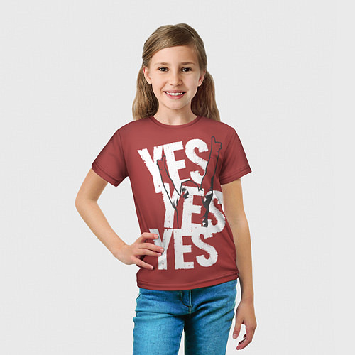 Детская футболка Bryan Danielson: Yes / 3D-принт – фото 5