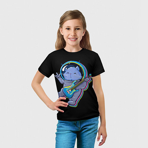 Детская футболка Космокот / 3D-принт – фото 5