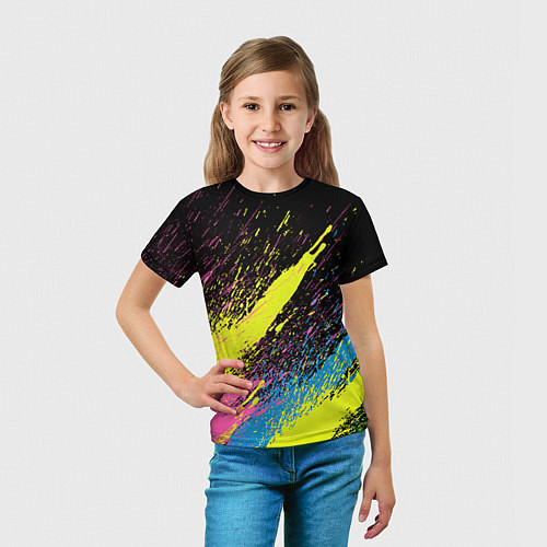 Детская футболка Брызги / 3D-принт – фото 5