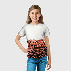 Футболка детская Coffee, цвет: 3D-принт — фото 2