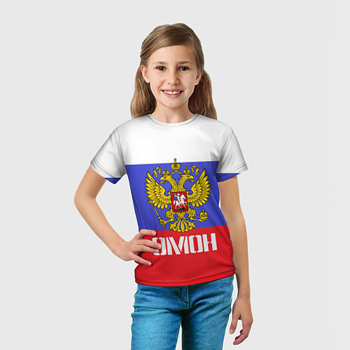 Детская футболка ОМОН, флаг и герб России / 3D-принт – фото 5