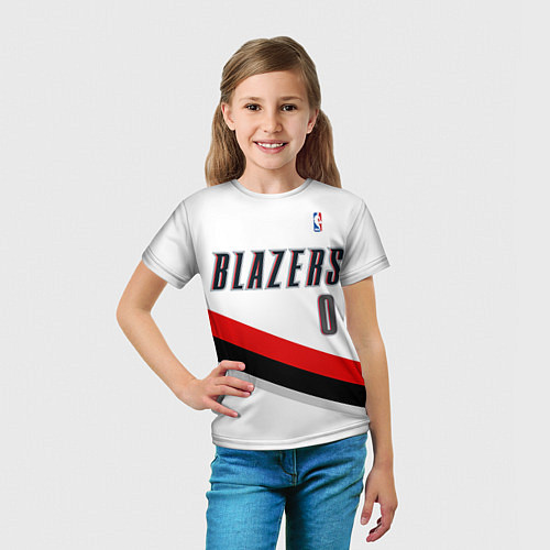 Детская футболка Portland Trail Blazers 0 / 3D-принт – фото 5