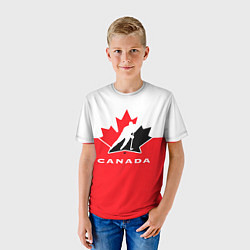 Футболка детская Canada Team, цвет: 3D-принт — фото 2