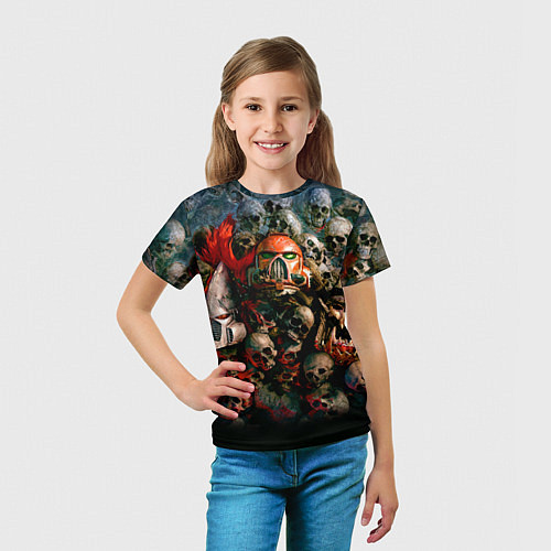 Детская футболка Warhammer 40k: Skulls / 3D-принт – фото 5