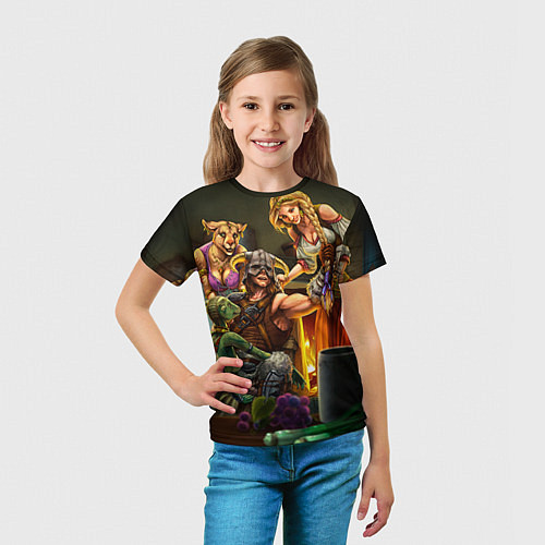 Детская футболка Аргонианская дева / 3D-принт – фото 5