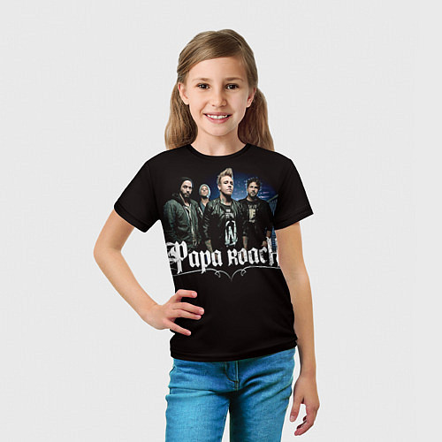 Детская футболка Paparoach: Black style / 3D-принт – фото 5