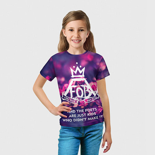 Детская футболка FOB: Save Rock & Roll / 3D-принт – фото 5
