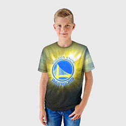 Футболка детская Golden State Warriors 4, цвет: 3D-принт — фото 2