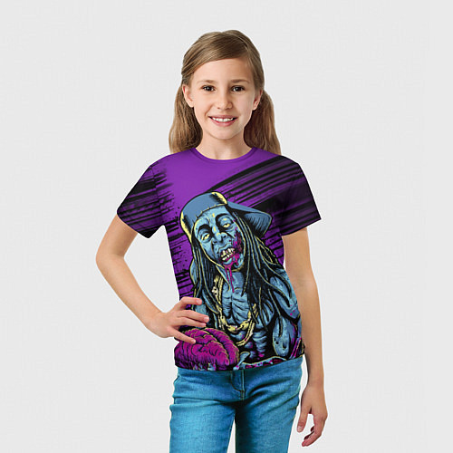 Детская футболка Lil Wayne Art / 3D-принт – фото 5