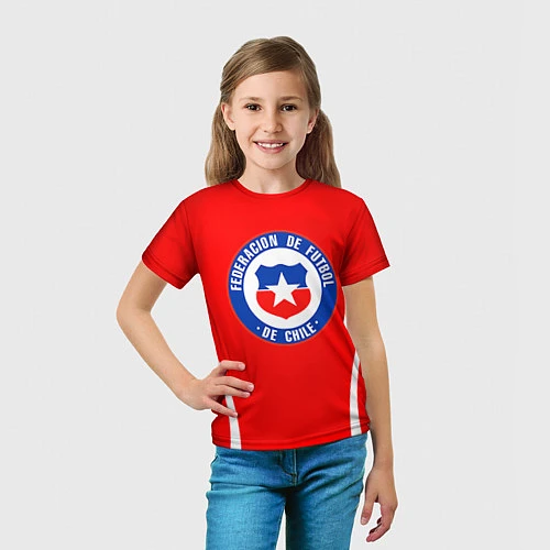 Детская футболка Chile: Alexis Sanchez / 3D-принт – фото 5