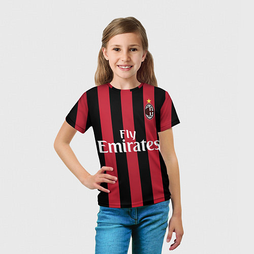 Детская футболка Milan FC: Form 2018 / 3D-принт – фото 5