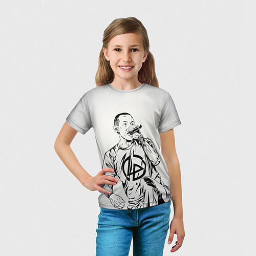 Детская футболка Честер Беннингтон / 3D-принт – фото 5