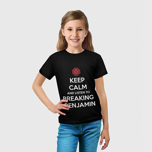 Детская футболка Keep Calm & Breaking Benjamin / 3D-принт – фото 5