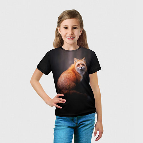 Детская футболка Лис в сумраке / 3D-принт – фото 5