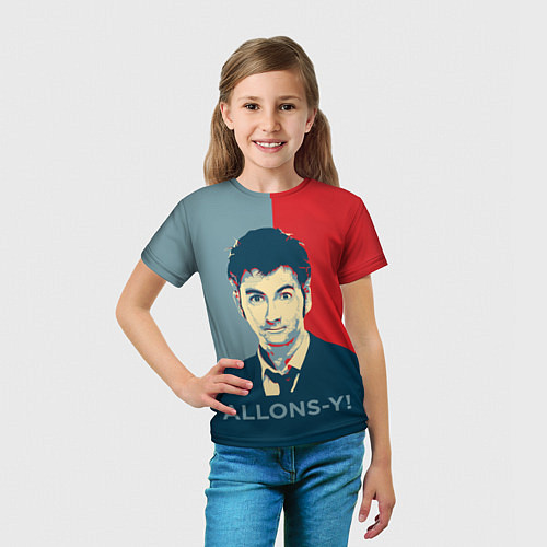 Детская футболка ALLONS-Y! / 3D-принт – фото 5