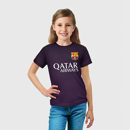 Детская футболка Barcelona FC: Violet / 3D-принт – фото 5