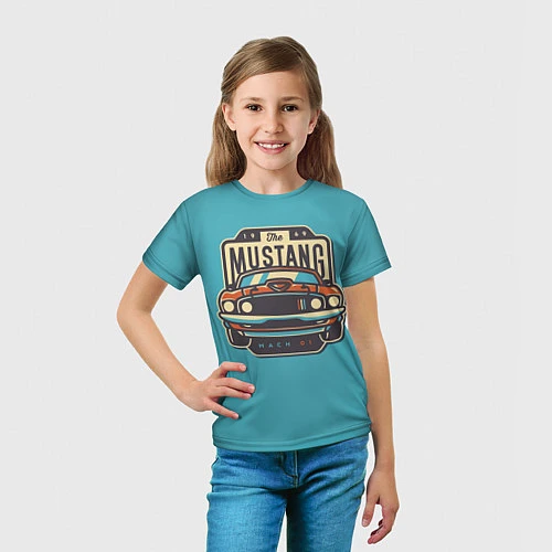 Детская футболка Мустанг / 3D-принт – фото 5