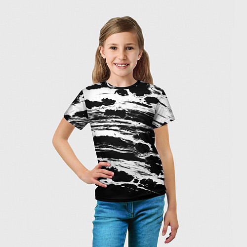 Детская футболка Gray color abstract / 3D-принт – фото 5
