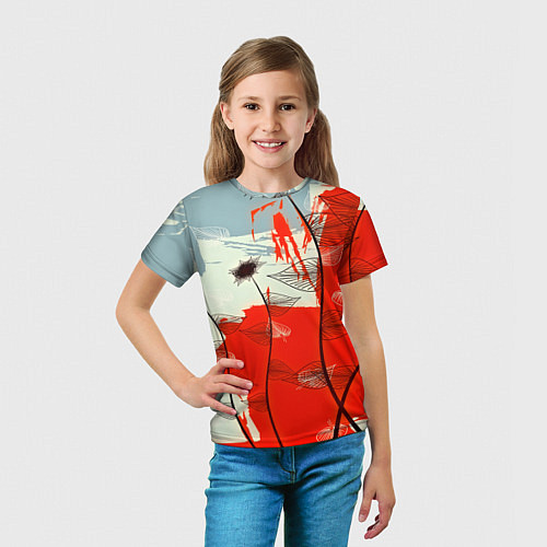 Детская футболка Осенний pattern / 3D-принт – фото 5