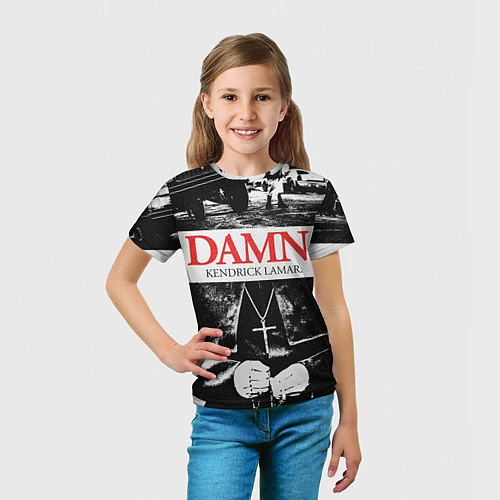 Детская футболка Damn Faith / 3D-принт – фото 5