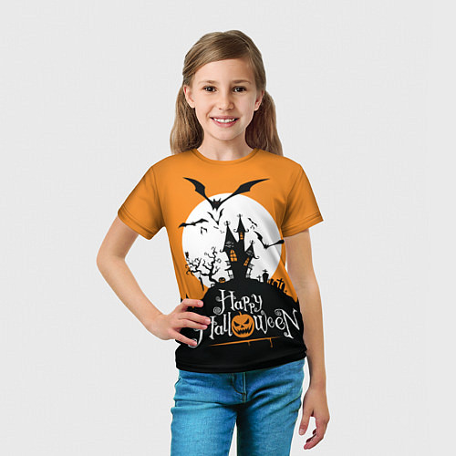 Детская футболка Happy Halloween / 3D-принт – фото 5