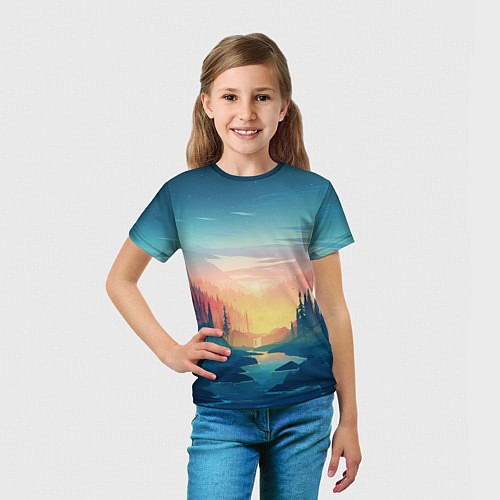 Детская футболка Лес / 3D-принт – фото 5