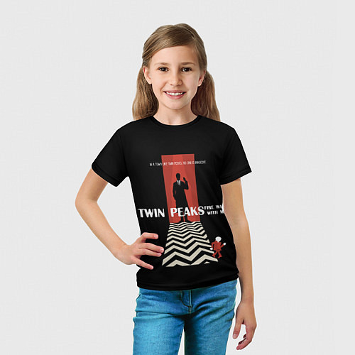 Детская футболка Twin Peaks Man / 3D-принт – фото 5