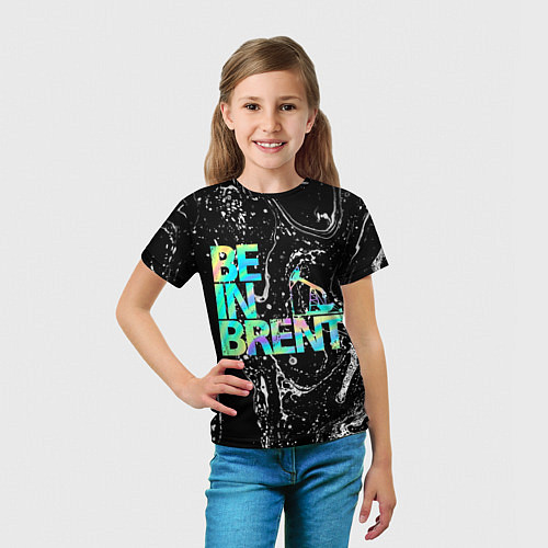 Детская футболка Be in brent / 3D-принт – фото 5