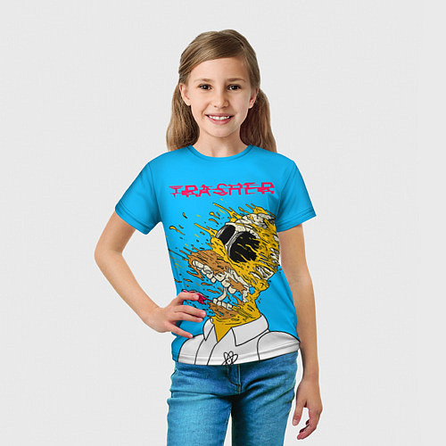 Детская футболка Trasher Homer / 3D-принт – фото 5