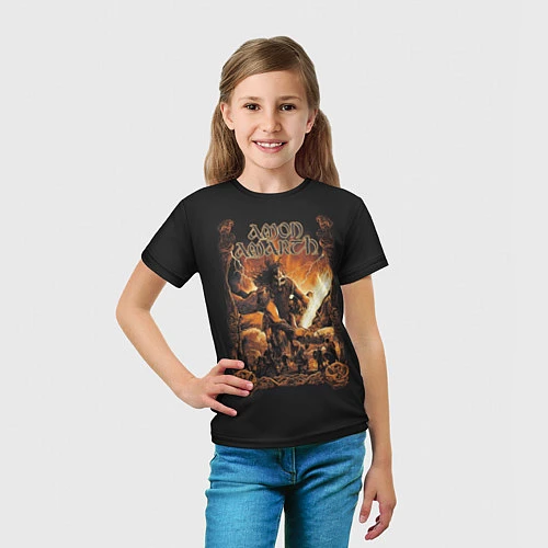 Детская футболка Amon Amarth: Dark warrior / 3D-принт – фото 5
