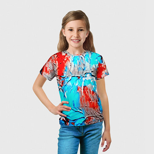 Детская футболка Буйство красок / 3D-принт – фото 5
