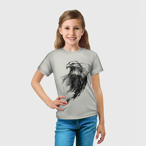 Детская футболка Дикий орел / 3D-принт – фото 5