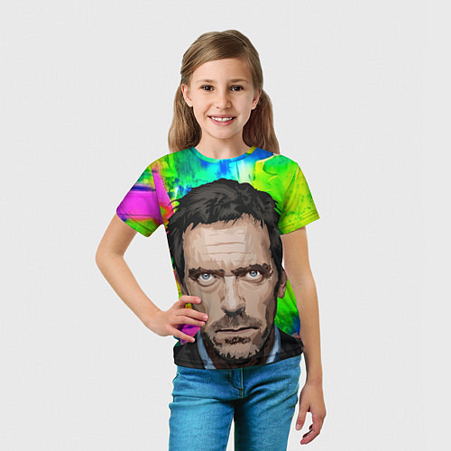 Детская футболка House MD: Colour Art / 3D-принт – фото 5