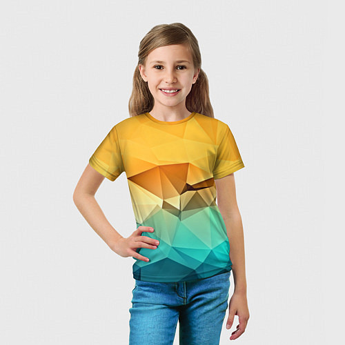 Детская футболка Битва геометрий / 3D-принт – фото 5