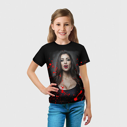Детская футболка Вампирша / 3D-принт – фото 5