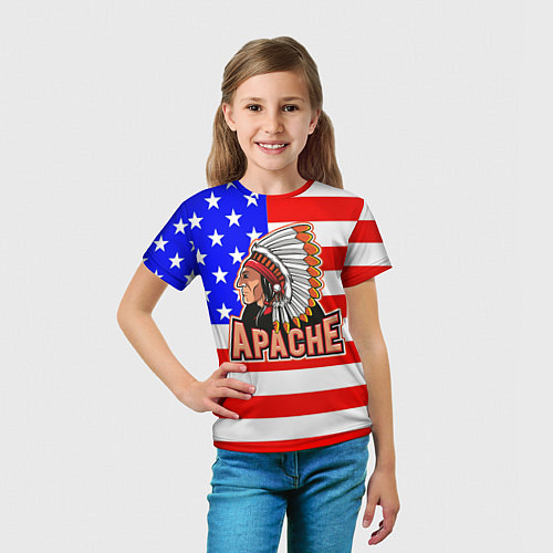 Детская футболка Apache / 3D-принт – фото 5