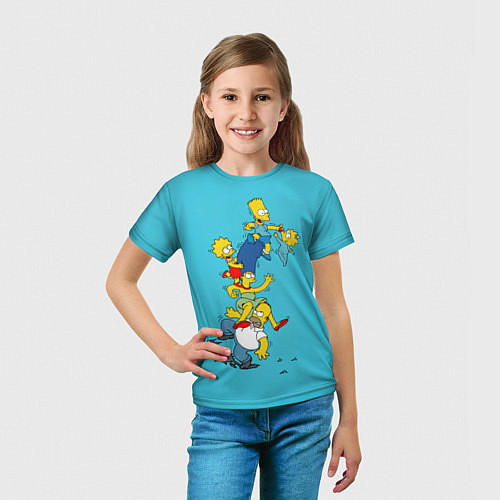 Детская футболка Семейка Симпсонов 2 / 3D-принт – фото 5