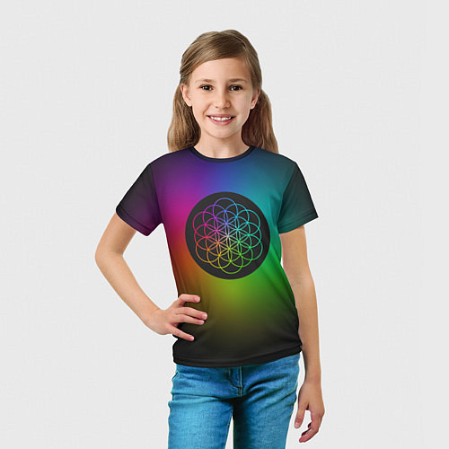 Детская футболка Coldplay Colour / 3D-принт – фото 5