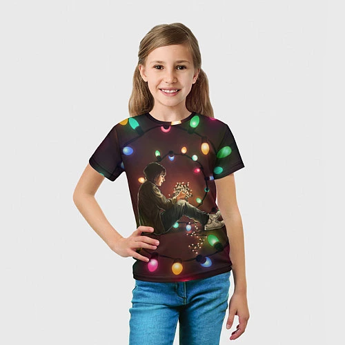 Детская футболка Парень с лампочками / 3D-принт – фото 5