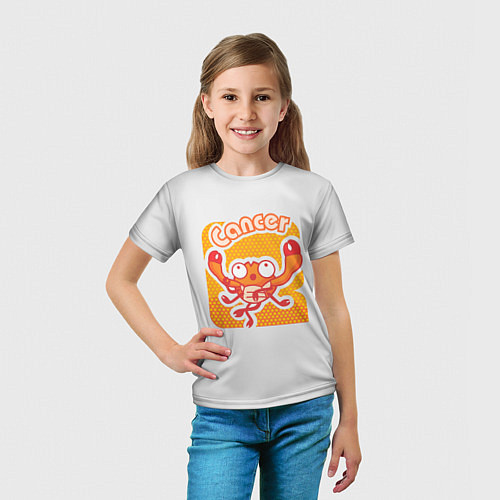 Детская футболка Рак: Cancer / 3D-принт – фото 5