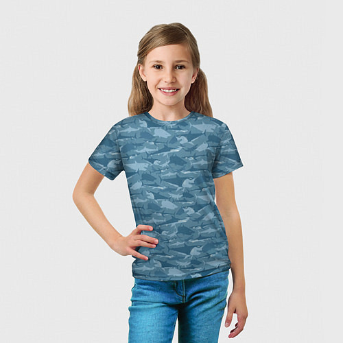 Детская футболка Мир акул / 3D-принт – фото 5