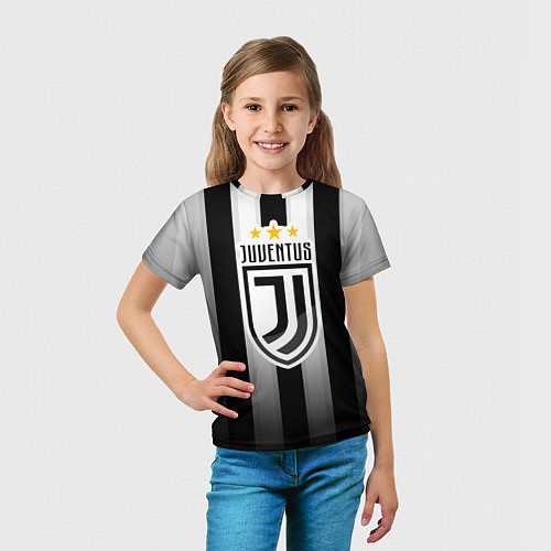 Детская футболка Juventus FC: New logo / 3D-принт – фото 5