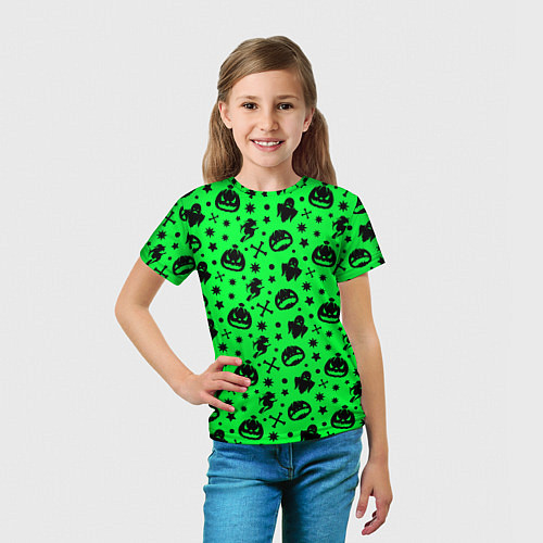 Детская футболка Хэллоуин кислота / 3D-принт – фото 5