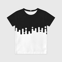 Футболка детская Чёрно-белый узор, цвет: 3D-принт