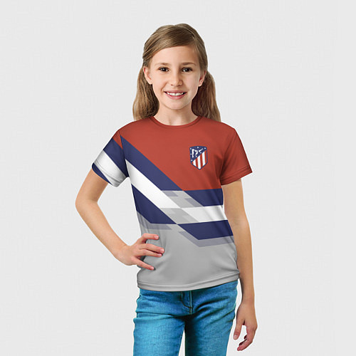 Детская футболка Atletico FC: Grey style / 3D-принт – фото 5